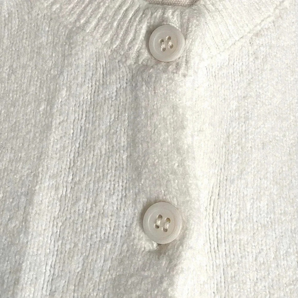 &OTHER STORIES | Buttoned Knit Off White Cotton & Wool Blend Cardigan Si… - Picture 5 of 8